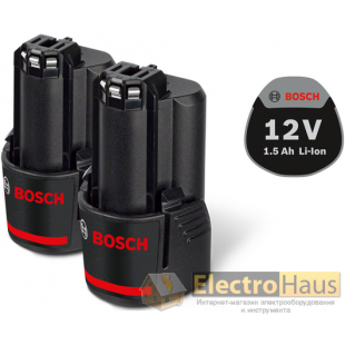 Аккумулятор Bosch Li-Ion 2 x 12 В 1,5 Ач.